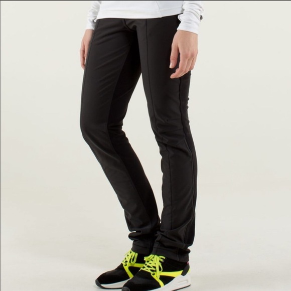Lululemon Keep It Up Pant RARE 6 Black Softshell - Picture 3 of 13